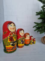 Матрешка "с курочкой" традиция 5мест