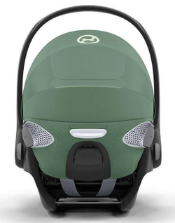 Коляска Cybex Coya Matt Black Frame Cloud T i-Size Leaf Green Plus 2 в 1 Leaf Green с дождевиком
