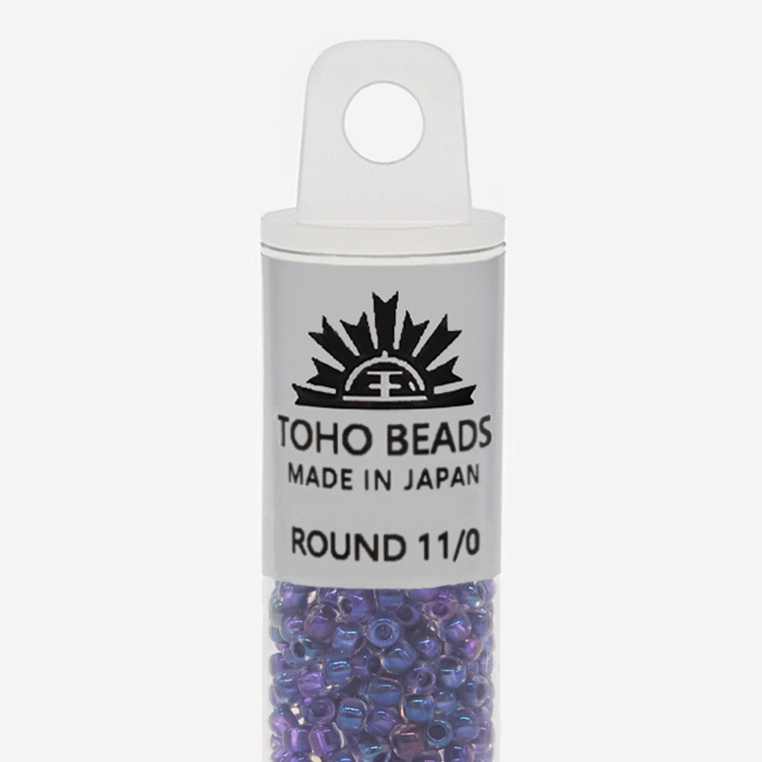 Японский бисер TOHO Round 11/0 (№181), окрашенный изнутри прозрачный