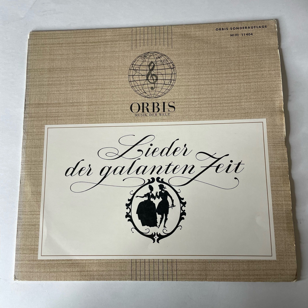 Винтажная виниловая пластинка LP Herbert Brauer Херберт Брауэр, Lieder Der Galanten Zeit (Германия 1973)