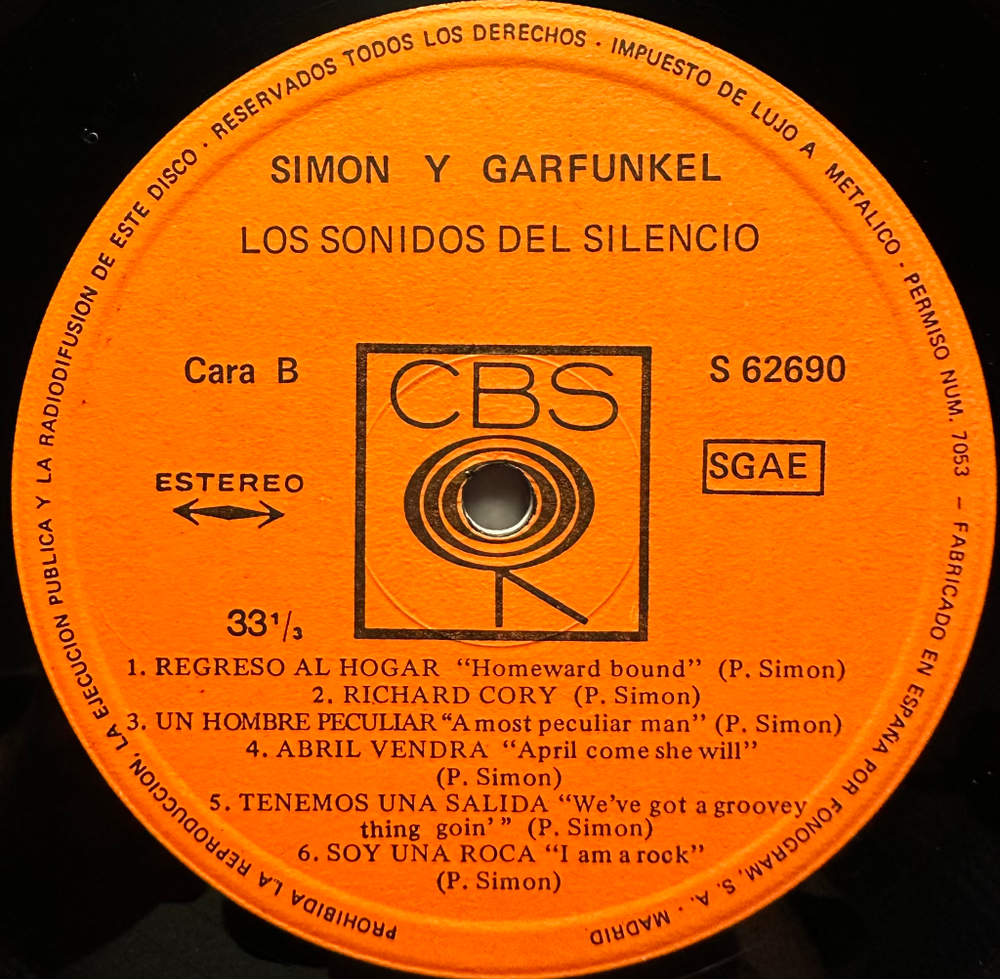 Simon & Garfunkel - Sounds Of Silence (Испания 1970г.)