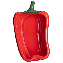 БЛЮДО ДЛЯ ЗАПЕКАНИЯ "ПЕРЕЦ" 500 МЛ. 21*12,5 СМ. ВЫСОТА=6 СМ. КОЛЛЕКЦИЯ "IL RACCOLTO" (КОР=18ШТ.)