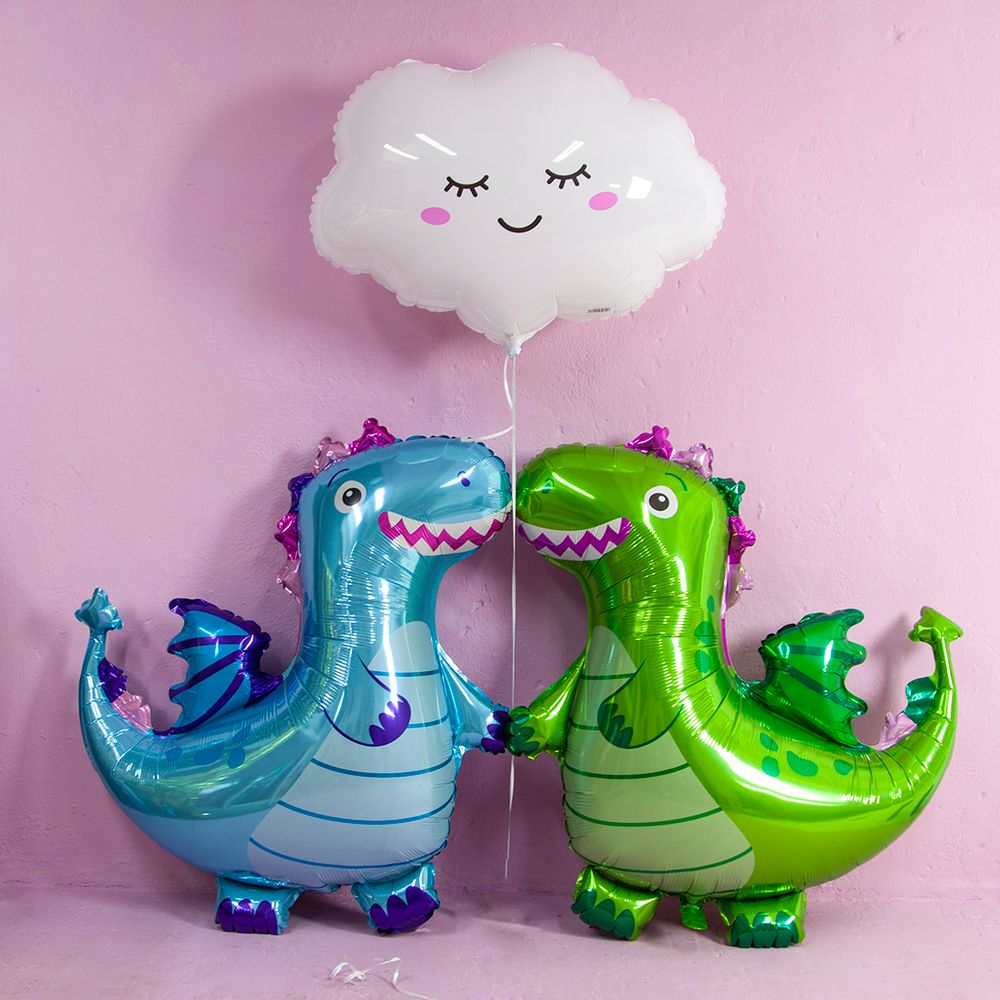 Шар (36"/91 см) Фигура, Дракон, Зеленый