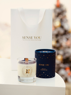 Свеча в стеклянном стакане 320 мл, «Глинтвейн»