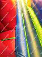 Надувной батут "Страна Сафария" с крышей и высокими горками 13*7*6 м