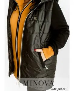 Костюм 8-321-горчица-чёрный Minova