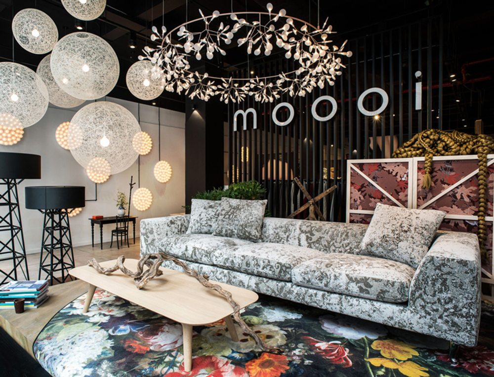 Pendant design lamp  Heracleum  Big O by Moooi (Brass,  D210)