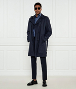 Тренч H-Hyde-241 BOSS BLACK - темно-синий(50534911)