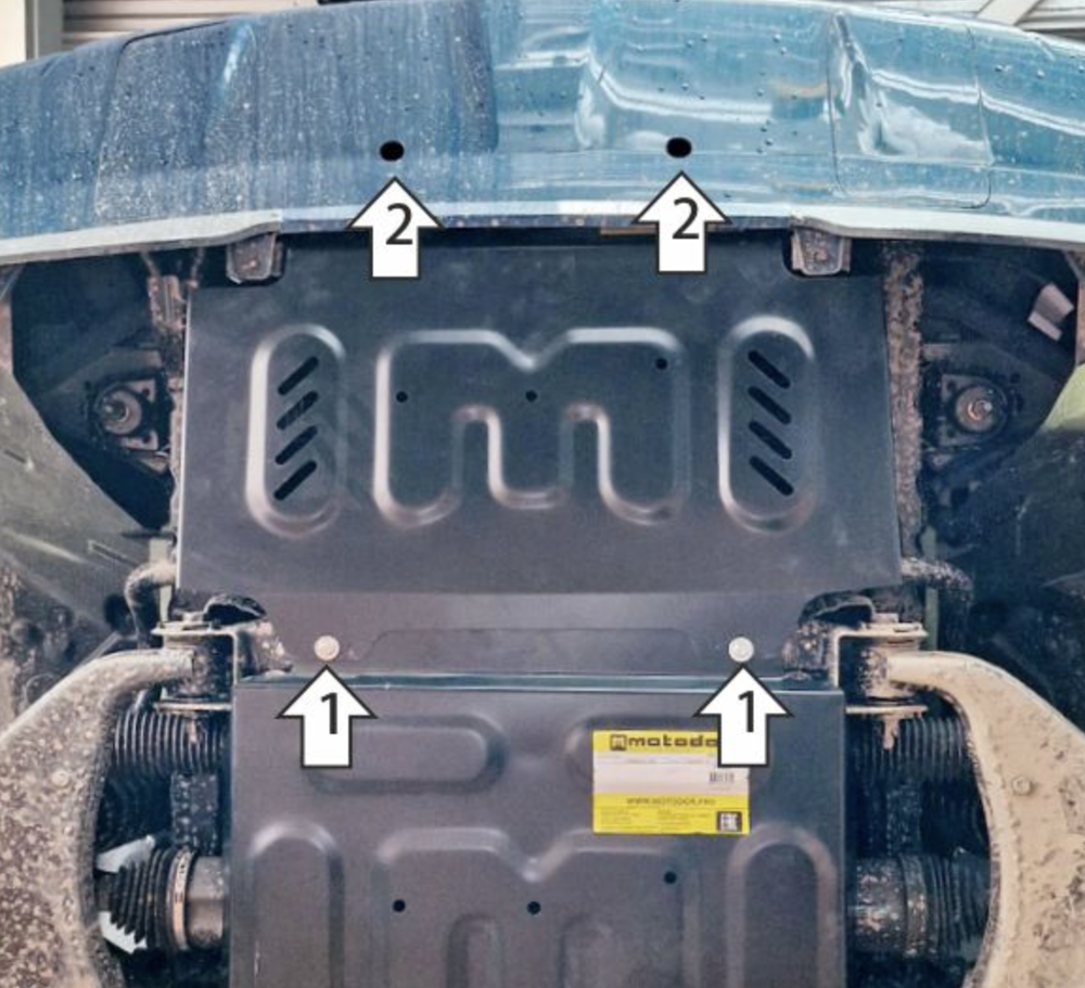 Защита радиатора для Foton Tunland V9 MOTODOR.77507