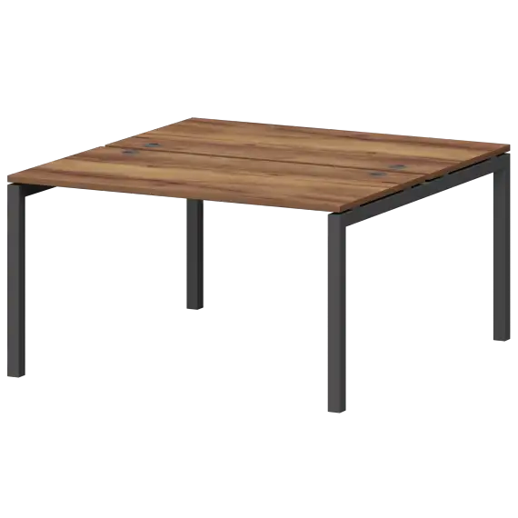 Бенч двойной на металлокаркасе СМС2-П-12К.149.Пр50  1200x1496x750 Смарт