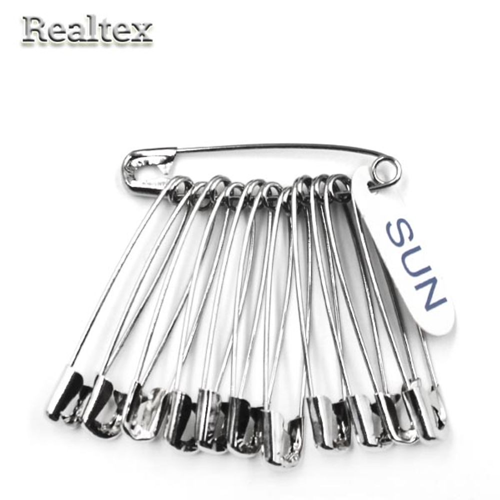 Булавки английские, №2, L 38 мм, SUN, 10х12 шт, пр-во Китай