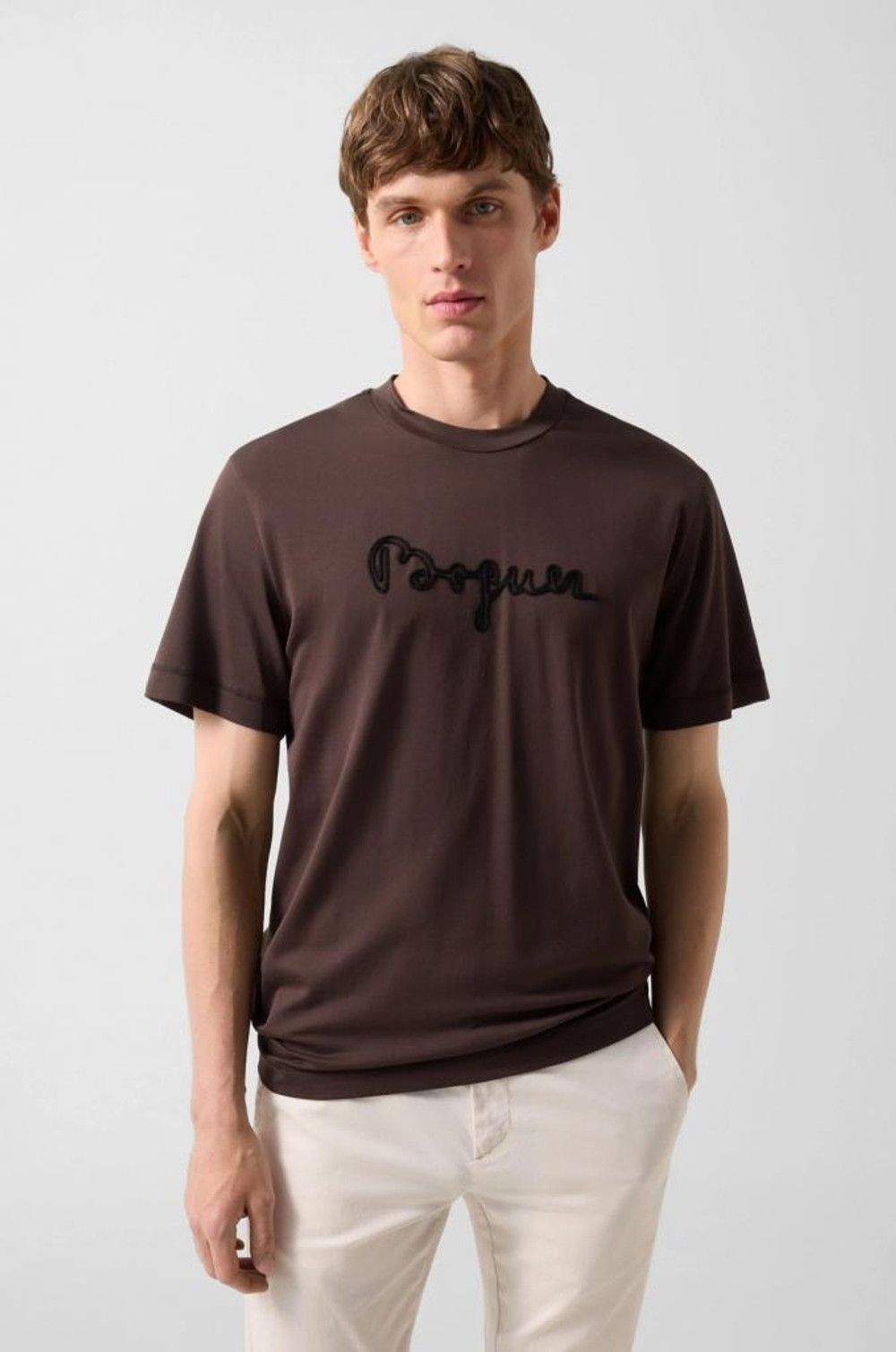 Футболка BOGNER LUKAS-1 в темно-коричневом цвете
