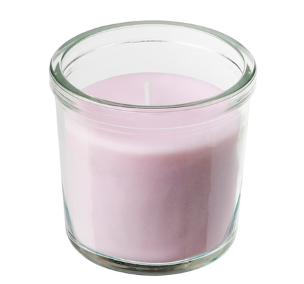 LUGNARE Ароматическая свеча в стекле, жасмин/розовый, 20 часов