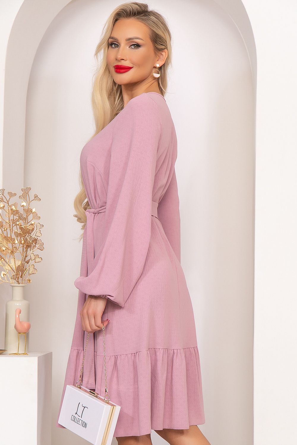 Платье "Берцелия" (пыльная роза) П4078 LT Collection