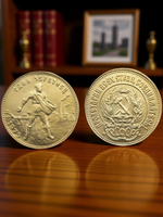 Один червонец 1975 года Сеятель РСФСР Копия золотой монеты бронза