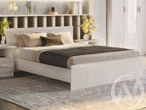 Кровать КД-1.12 1600 подъемный механизм Спальня Сабрина-2 (ясень анкор светлый)