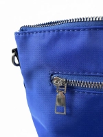 Сумка женская через плечо из нейлона синяя QOZA