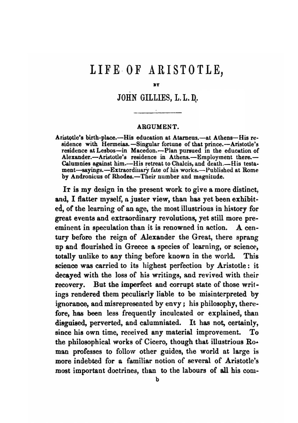 The Politics and Economics of Aristotle. Translated, with notes, original and selected, and analyses, to which are prefixed an introductory essay and a life of Aristotle by Dr. Gillies | Аристотель