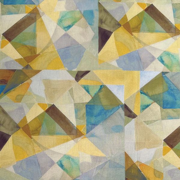 КУБИЗМ, ГОЛУБОЙ - 100% ХЛОПОК 1