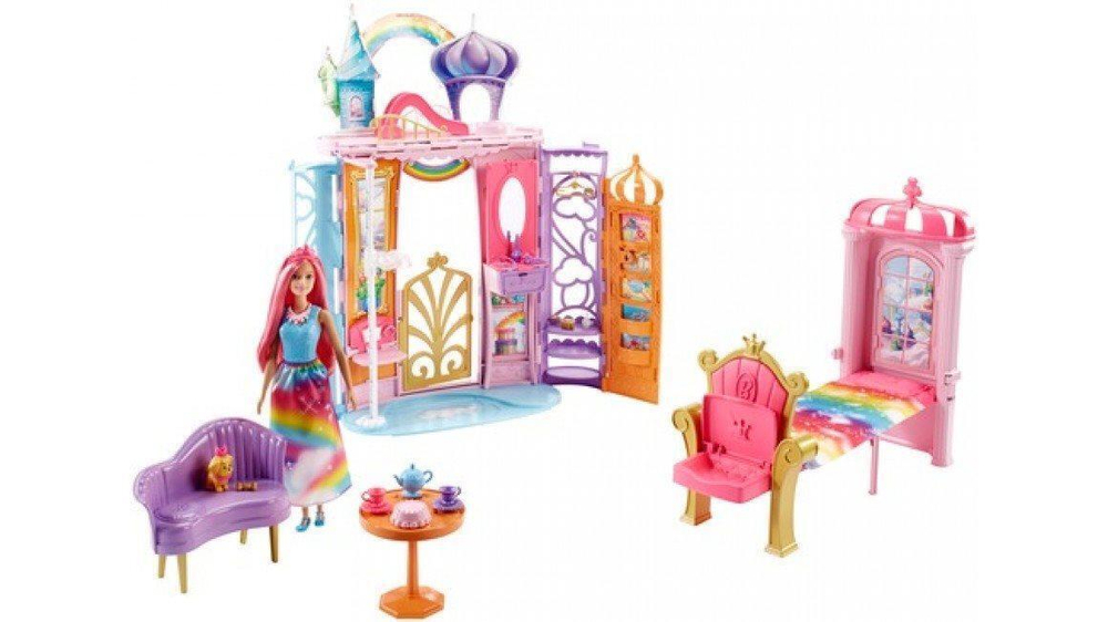 Barbie Переносной радужный дворец (MATTEL)
