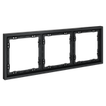 Рамка пластиковая VOLTUM S70 на 3 поста, (графит)