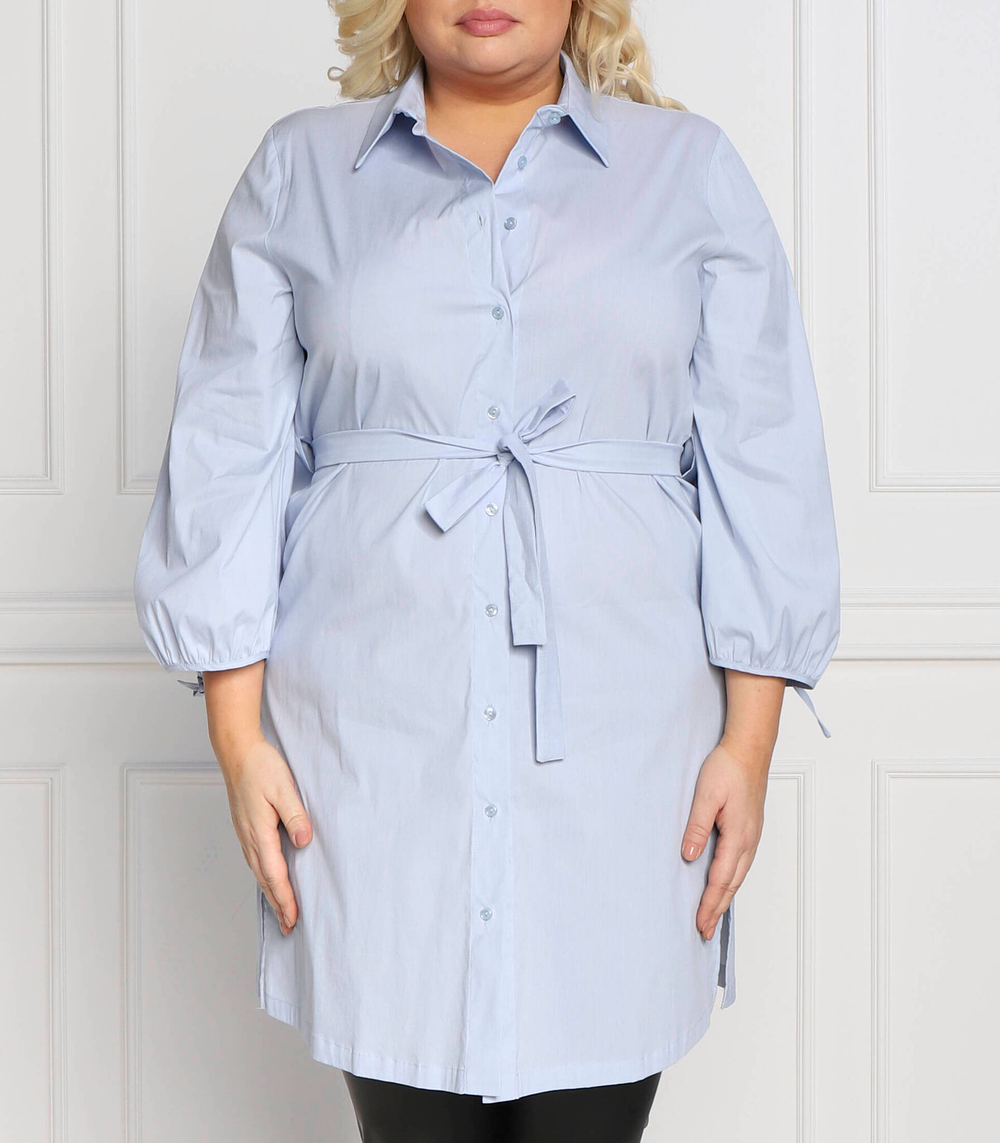 рубашка fino plus size Persona by Marina Rinaldi - голубой(1193362)