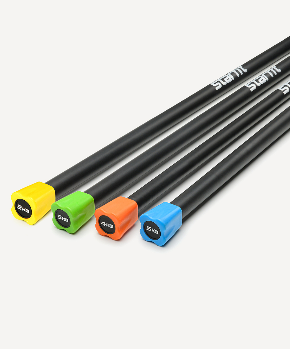 Бодибар BB-301 3 кг, неопреновый, черный/зеленый