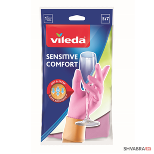 Перчатки Виледа Сенситив Комфорт S для деликатных работ (Vileda Sensitive Comfort S)