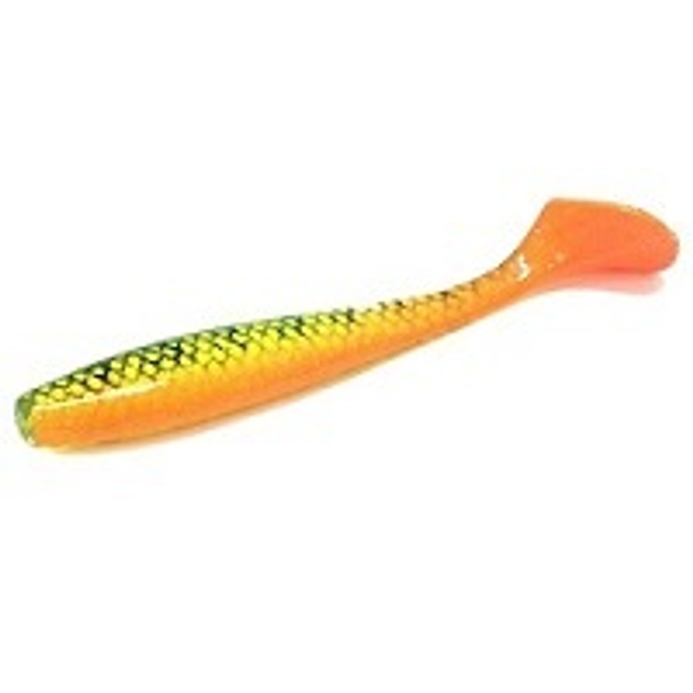 Мягкая приманка Narval Choppy Tail 120мм  #019 4шт Yellow Perch