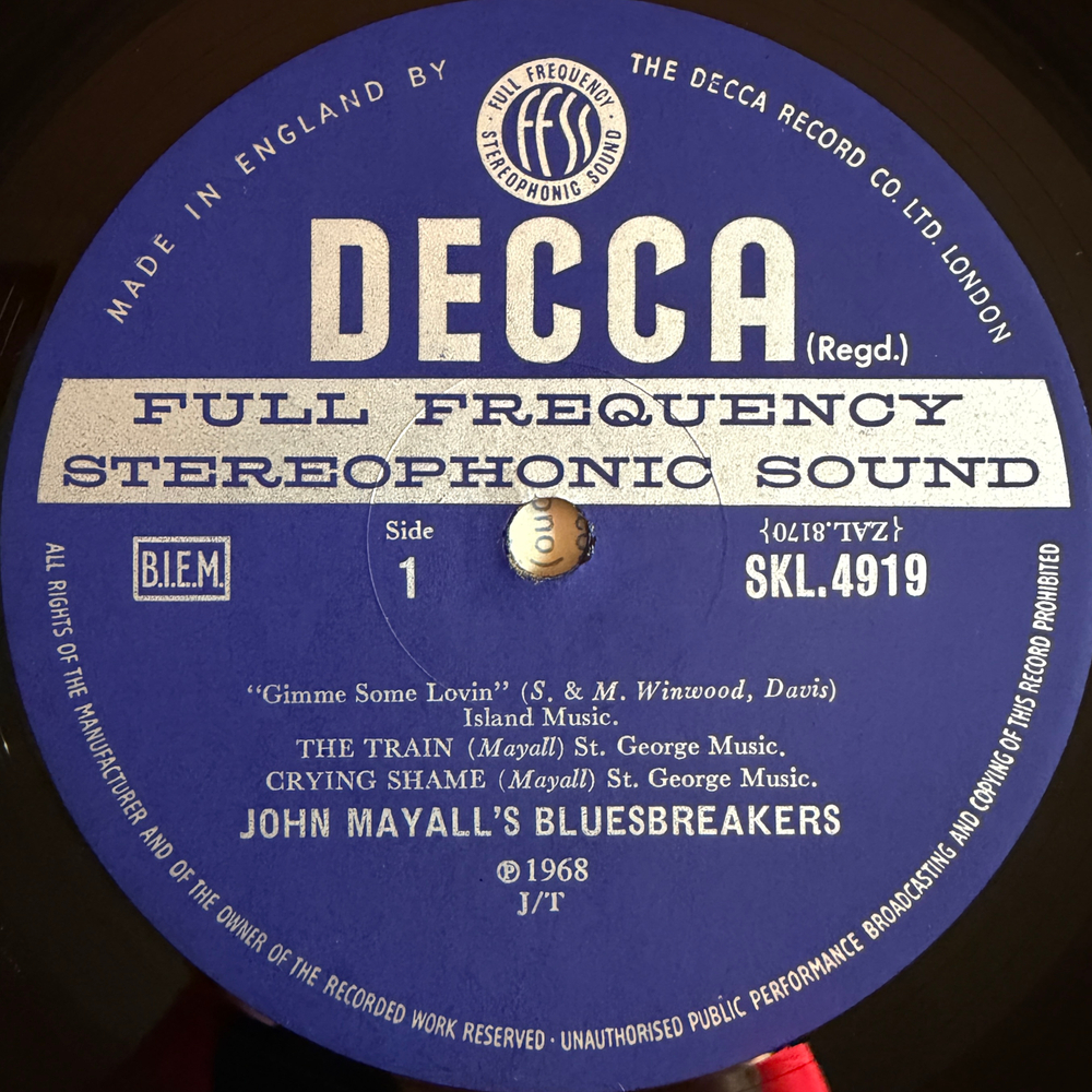 John Mayall ‎– The Diary Of A Band Volume Two (Англия 1968г.) Т
