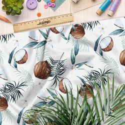 Ткань поплин кокосы