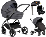 Детская коляска Tutis Uno 6 Plus Essential collection 4 в 1 с автокреслом Elo Lux EduSky Black и базой 1602169 Antracite