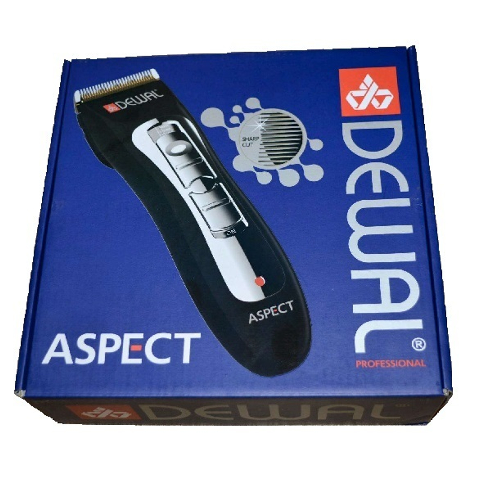 Машинка для стрижки аккумуляторно-сетевая черная Dewal Aspect