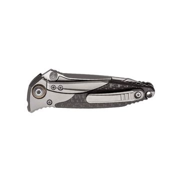 Складной нож Microtech Socom Bravo T/E 261-9CFTI, серрейтор c клинком из стали Böhler M390 Microclean®, рукоять титан / карбон