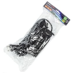S-CU3-7 BLACK Удлинитель серии Ultra. шнур 7м.. 3 гнезда. 10A. б-з. Черный. TM Uniel