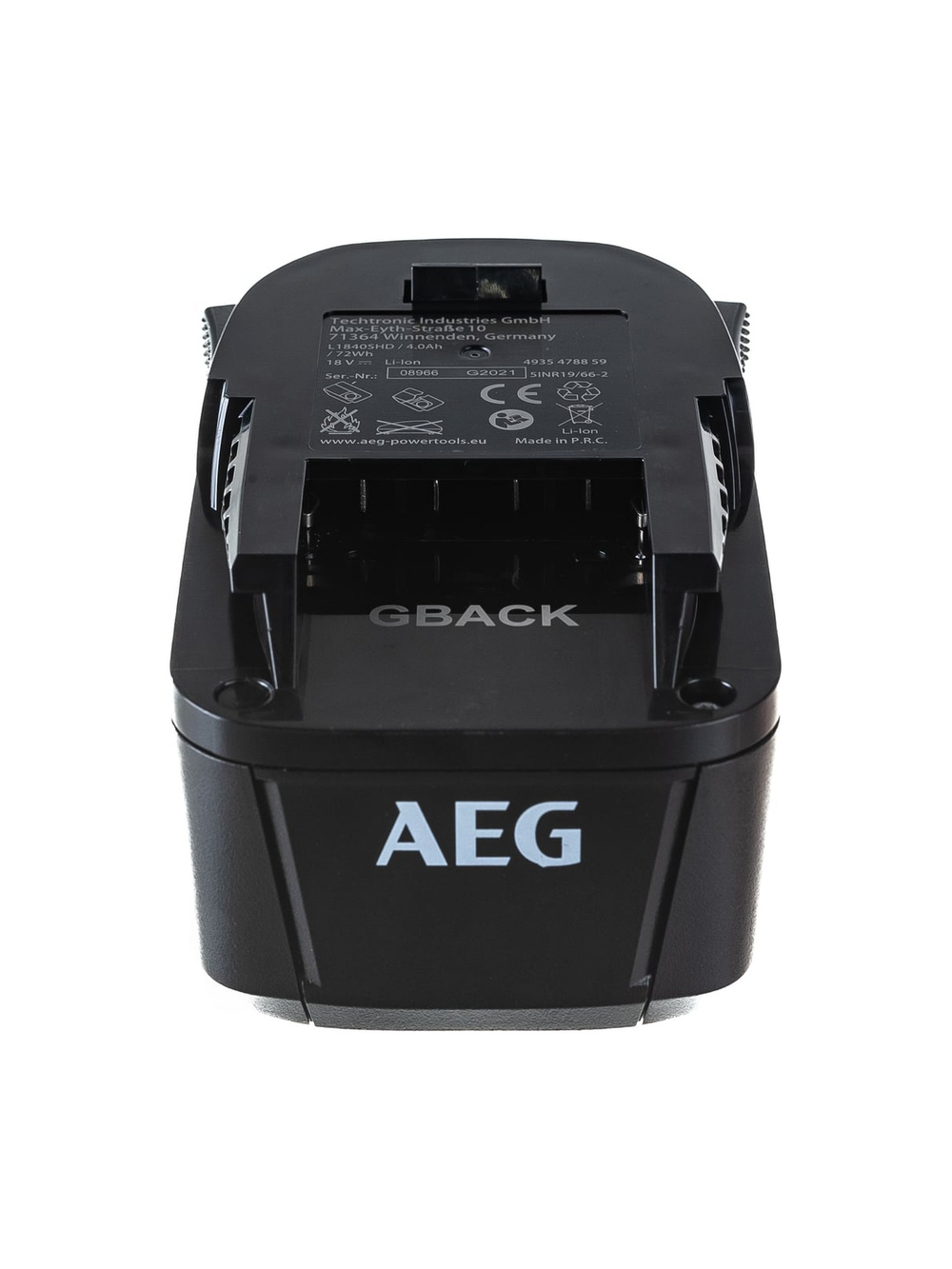 Аккумулятор L1840SHD (18 В; 4 Ач; Li-Ion) AEG 4935478859