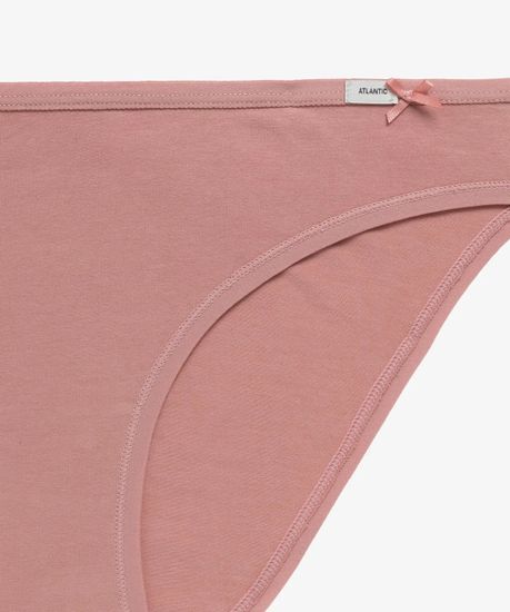 Женские трусы бикини (3шт) Atlantic 3CLP-001, винный + темный капучино + бежевый
