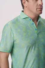 Cалатовое поло из жаккардового полотна Filodiscozia