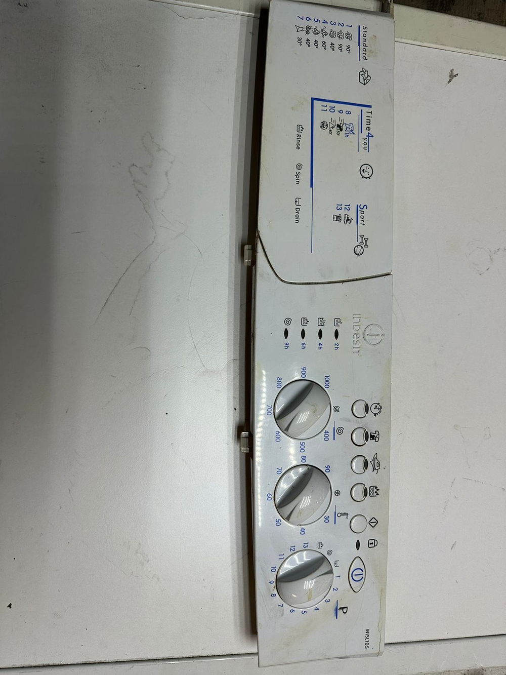 133 Комплект модуль силовой+индикация Indesit 21501022902 б/у для стиральной машины