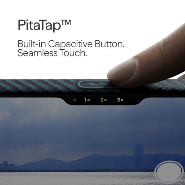 Чехол Pitaka Edge Case для iPhone 17 Pro Max, Синий | Black/Blue