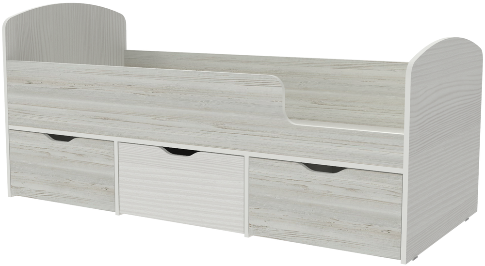 Кровать КарИВи Малыш Мини Белое Дерево Винтерберг