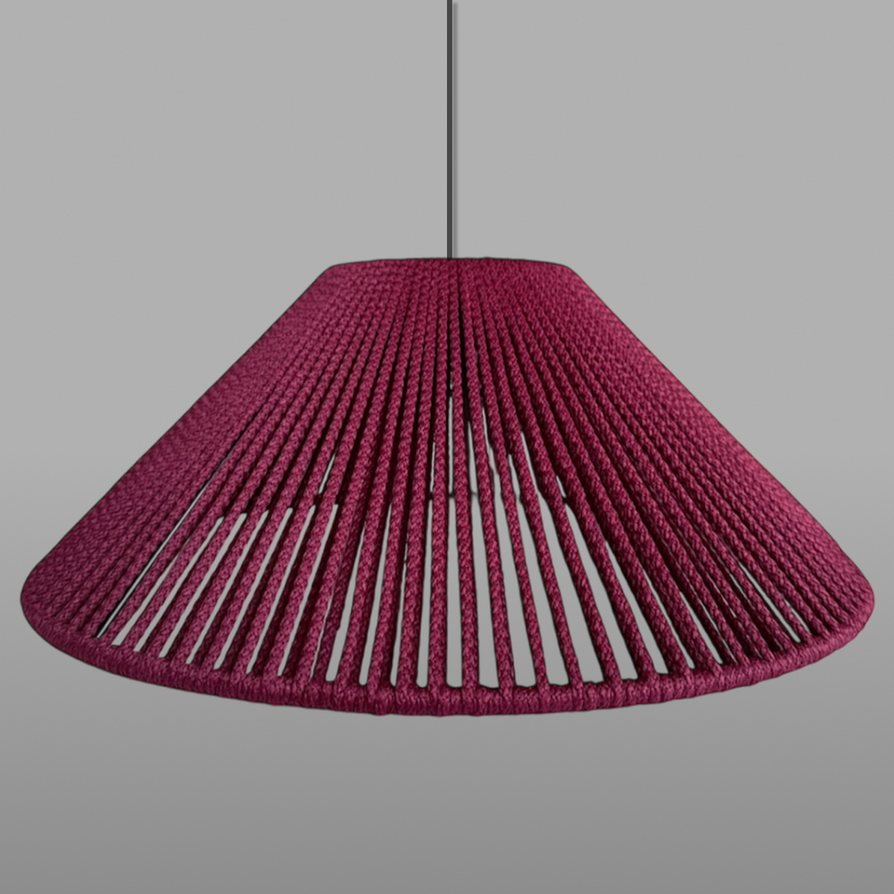 винный веревочный абажур