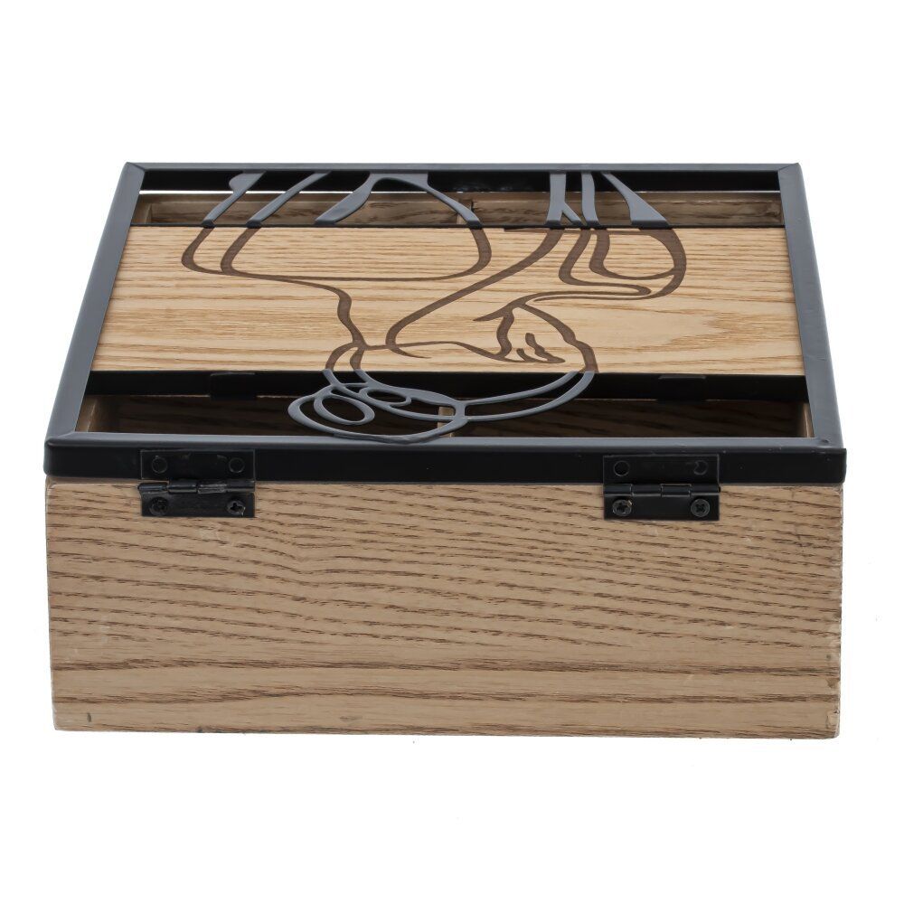 GAEM Шкатулка для чайных пакетиков, L16,5 W16,5 H6,5 см