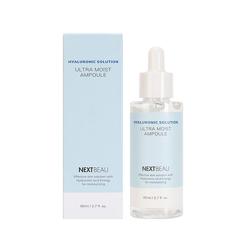 Ультраувлажняющая ампульная сыворотка с Гиалуроновой Кислотой Nextbeau Hyaluronic Solution Ultra Moist Ampoule 80мл
