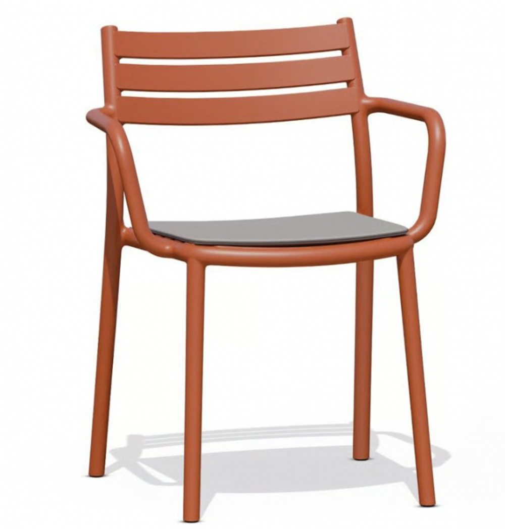 Кресло пластиковое Papatya Hisar-K, янтарно-оранжевый