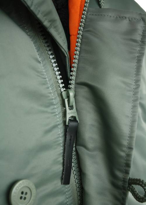 Куртка Аляска  N-3B  Husky Apolloget 2017 (оливковый - olive/orange)