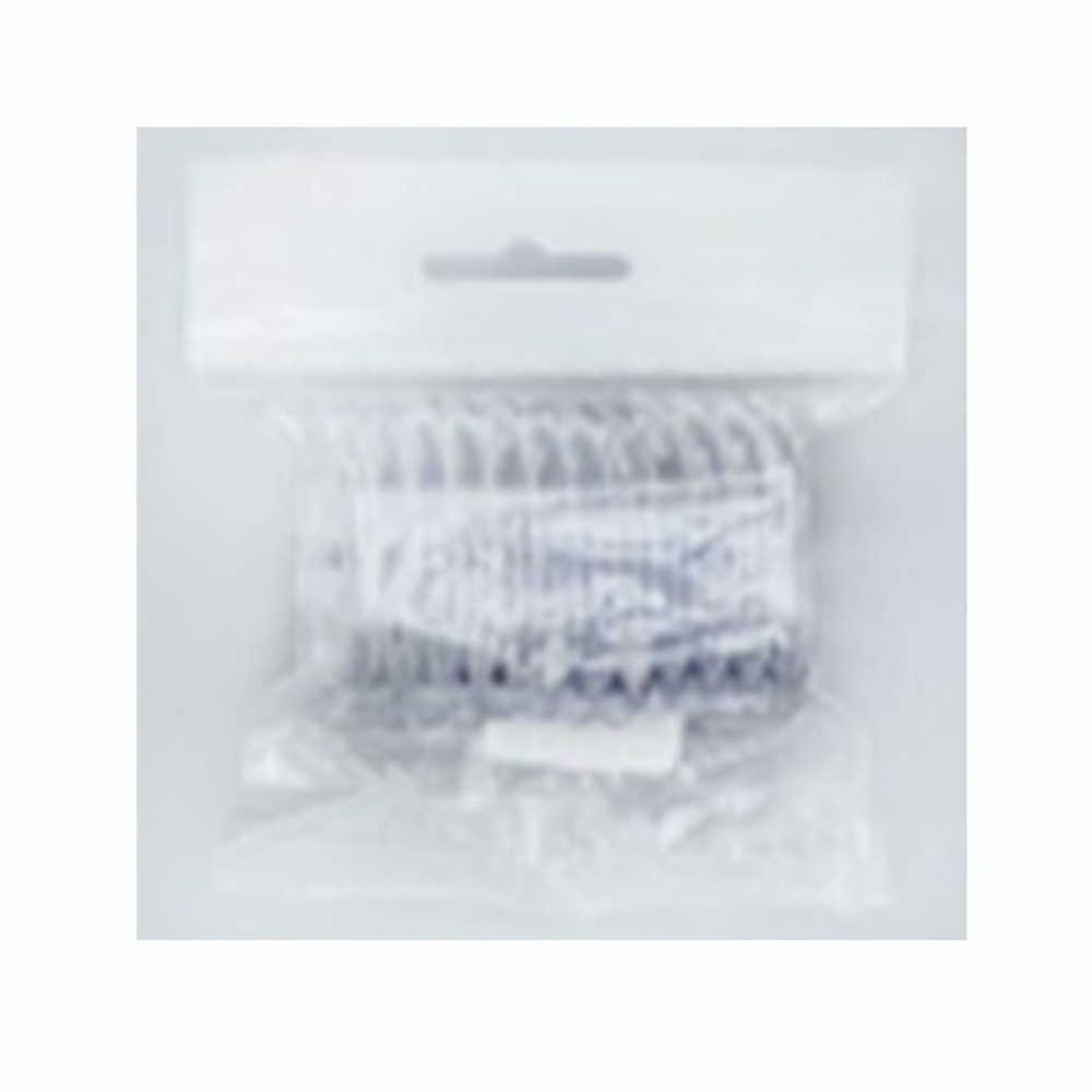 Набор пластиковых колец для штор в ванную, цвет прозрачный 1\60