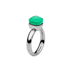Кольцо Qudo Firenze smaragd 18 мм 610394/17.8 G/S цвет серебряный, зеленый
