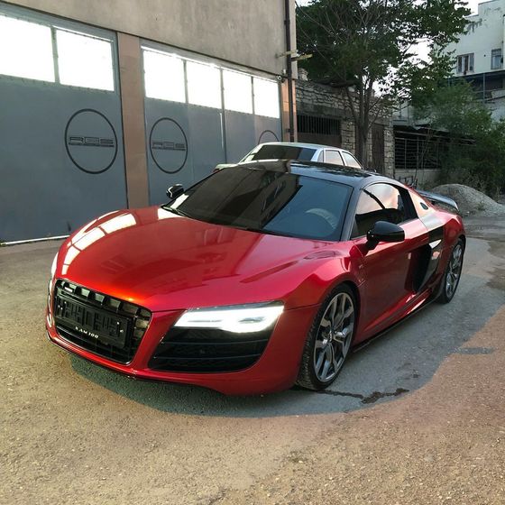 Пленка PET перламутровая красная глянцевая Metallic Red Carbins