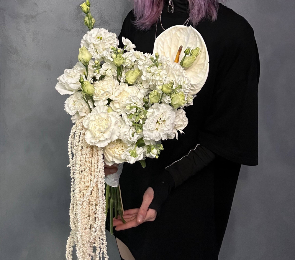 Букет невесты Белоснежная загадка